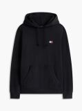 Black Tommy Badge Brushed Terry Hoody  Men