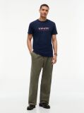 Blue Logo Jersey Crew Neck T-Shirt  Men