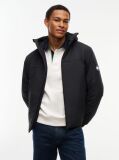 Black Water Repellent Ripstop Hooded Padded Jacket  Men