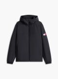 Black Water Repellent Ripstop Hooded Padded Jacket  Men