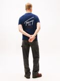 Blue Signature Back Logo Crew Neck T-Shirt  Men
