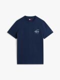 Blue Signature Back Logo Crew Neck T-Shirt  Men