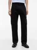 Black Otis Canvas Straight Cargo Trousers  Men