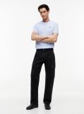 Black Otis Canvas Straight Cargo Trousers  Men