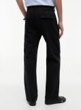 Black Otis Canvas Straight Cargo Trousers  Men
