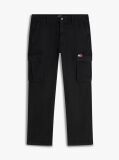 Black Otis Canvas Straight Cargo Trousers  Men