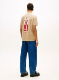 Brown Signature Logo Embroidery Crew Neck T-Shirt  Men