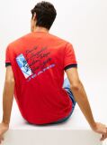 Red Signature Back Logo Jersey T-Shirt  Men