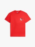 Red Signature Back Logo Jersey T-Shirt  Men
