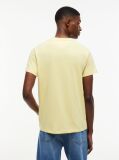 Κίτρινο Slim Βαμβακερό T-Shirt Με Signature Λογότυπο  Άνδρες