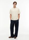 Beige Classic Tonal Logo Oversized T-Shirt  Men