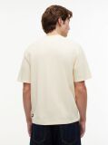 Beige Classic Tonal Logo Oversized T-Shirt  Men