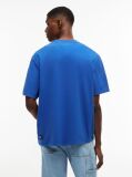 Blue Classic Tonal Logo Oversized T-Shirt  Men