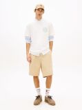 White Bubble Logo Textured Jersey Relaxed T-Shirt  Men