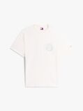 White Bubble Logo Textured Jersey Relaxed T-Shirt  Men