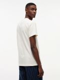 Beige Flag Badge Jersey Crew Neck T-Shirt  Men