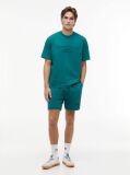 Blue Classic Tonal Logo Embroidery Sweat Bermuda Shorts  Men