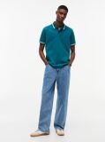 Blue Tommy Flag Regular Fit Tipped Polo Shirt  Men
