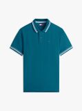 Blue Tommy Flag Regular Fit Tipped Polo Shirt  Men