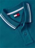 Blue Tommy Flag Regular Fit Tipped Polo Shirt  Men