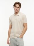 Μπεζ Πόλο Μπλούζα Σε Κανονική Γραμμή Με Hilfiger Σημαιάκι  Άνδρες