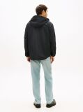 Black Signature Logo Print Water Repellent Packable Windbreaker  Men