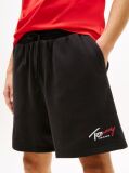 Black Signature Logo Sweat Bermuda Shorts  Men