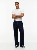 Blue Theo Loose Drawstring Parachute Trousers  Men