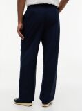 Blue Theo Loose Drawstring Parachute Trousers  Men