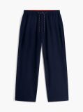 Blue Theo Loose Drawstring Parachute Trousers  Men
