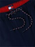 Blue Theo Loose Drawstring Parachute Trousers  Men