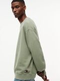 Green Waffle Knit Relaxed Jumper  Men