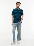 Multi Regular Fit Stripe Jersey Polo Shirt  Men