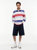 Multi Relaxed Fit Mixed Stripe Rugby Shirt  Men