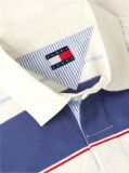 Multi Relaxed Fit Mixed Stripe Rugby Shirt  Men