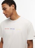 White Repeat Logo T-Shirt  Men