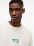 Beige Back Graphic Relaxed Jersey T-Shirt  Men