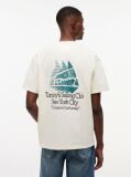Beige Back Graphic Relaxed Jersey T-Shirt  Men