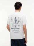 White Back Graphic Relaxed Jersey T-Shirt  Men