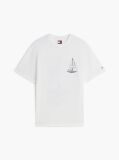 White Back Graphic Relaxed Jersey T-Shirt  Men