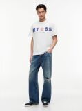 White Back Logo Relaxed Jersey T-Shirt  Men