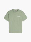 Green Back Graphic Textured Relaxed T-Shirt  Men