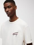 White Back Graphic Textured Relaxed T-Shirt  Men