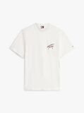 White Back Graphic Textured Relaxed T-Shirt  Men