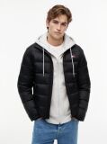Black Packable Lightweight Down Ripstop Relaxed Jacket  Men