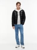 Black Packable Lightweight Down Ripstop Relaxed Jacket  Men
