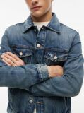 Denim Ryan Distressed Denim Trucker Jacket  Men