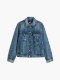 Denim Ryan Distressed Denim Trucker Jacket  Men