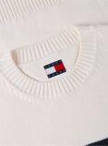 White Regular Flag Crew Neck Sweater  Men