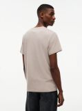 Καφέ T-Shirt Με Λογότυπο Σε Slim Γραμμή Με Κλασική Λαιμόκοψη  Άνδρες